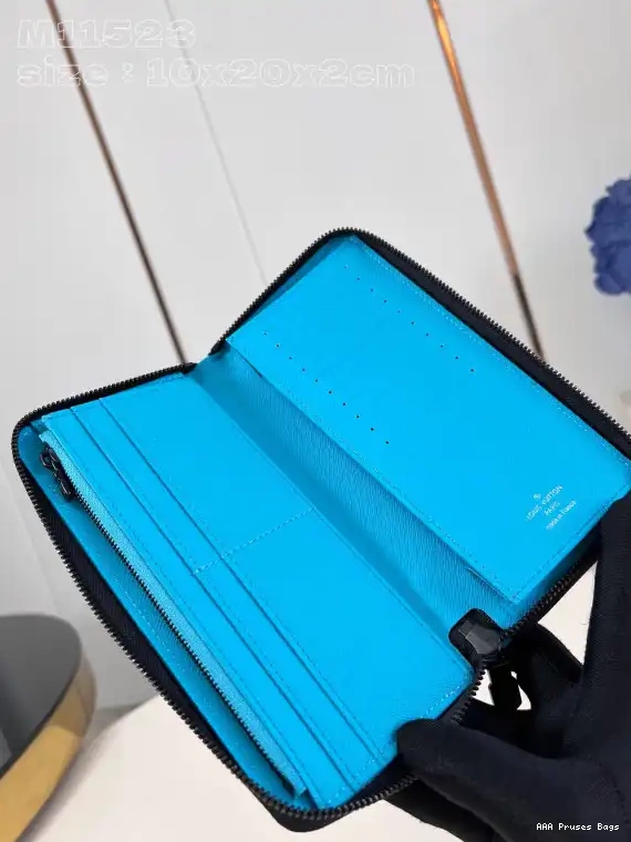 AAA Pruses Bags ZIPPY LOUIS WALLET-10*20*2 cm VUITTON 0630
